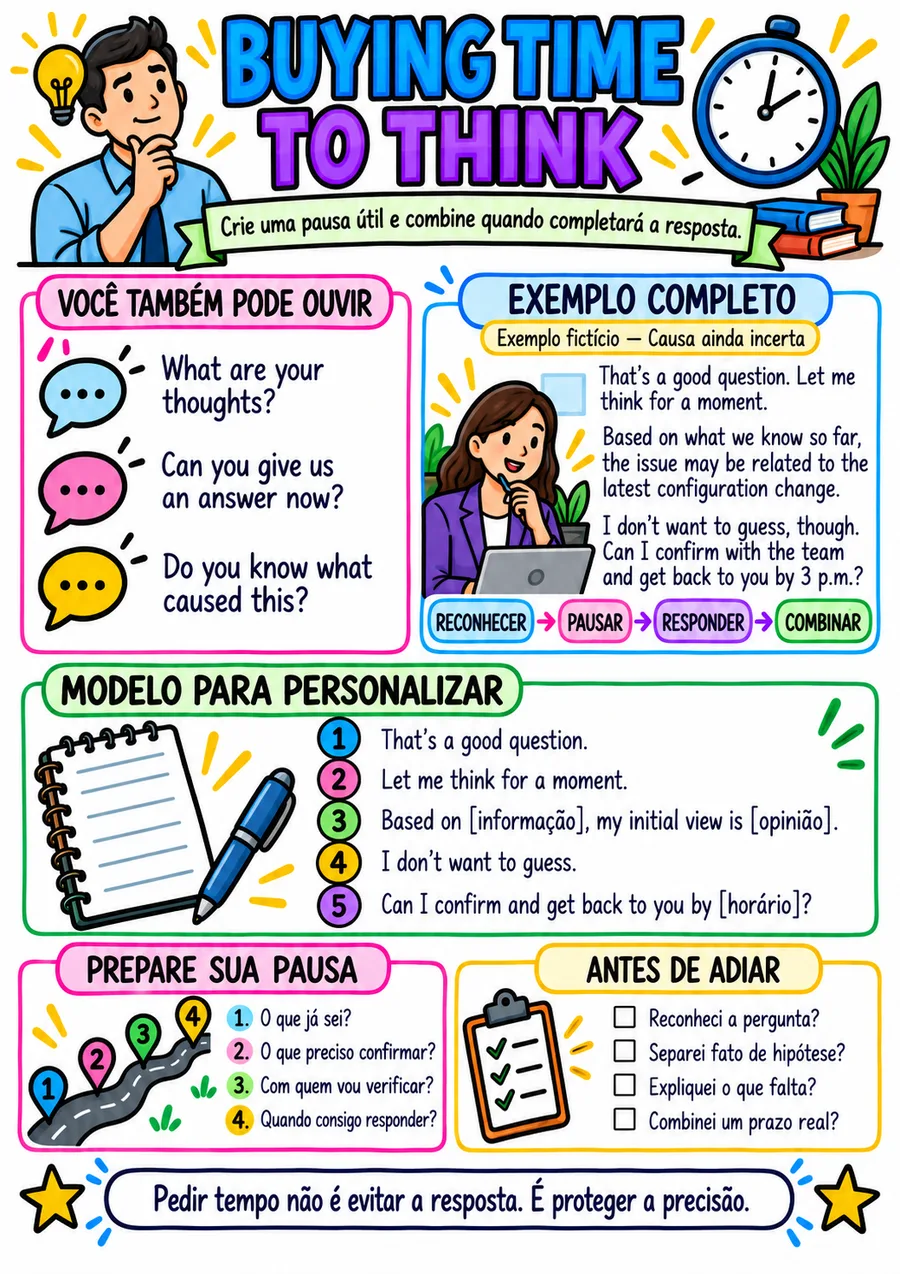 Mapa 13 — 50 Mapas Essenciais para Calls em Inglês